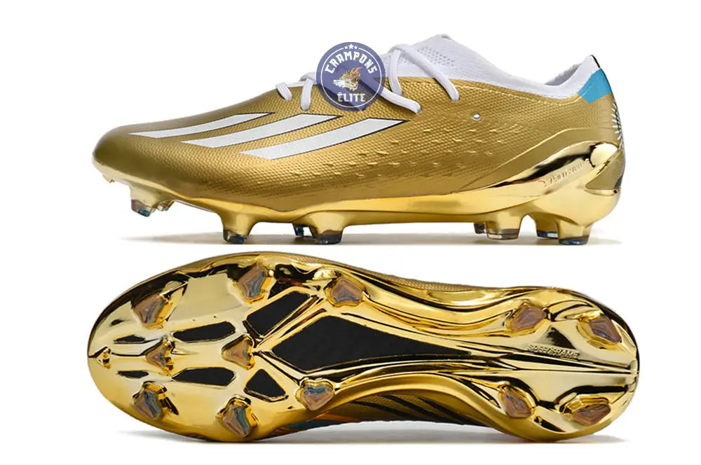 Image of ADIDAS X SPEEDPORTAL MESSI.1 FG LEYENDA - DORÉ/BLANC/BLEU