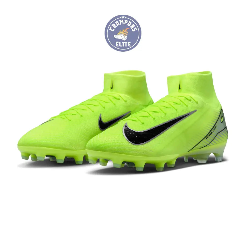 Air Zoom Mercurial Superfly 10 AG - Vert/Jaune/Argenté/Noir