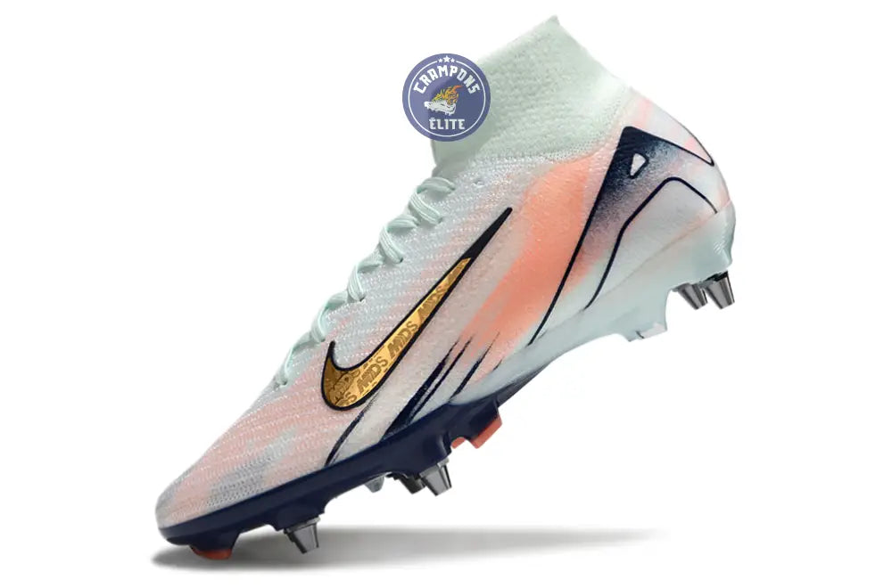 Air Zoom Mercurial Superfly 10 SG - Bleu Turquoise/Bleu Marine/Orange/Doré