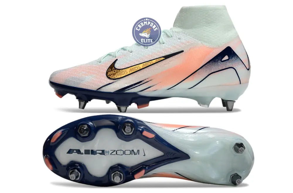 Air Zoom Mercurial Superfly 10 SG - Bleu Turquoise/Bleu Marine/Orange/Doré