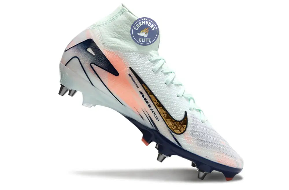 Air Zoom Mercurial Superfly 10 SG - Bleu Turquoise/Bleu Marine/Orange/Doré