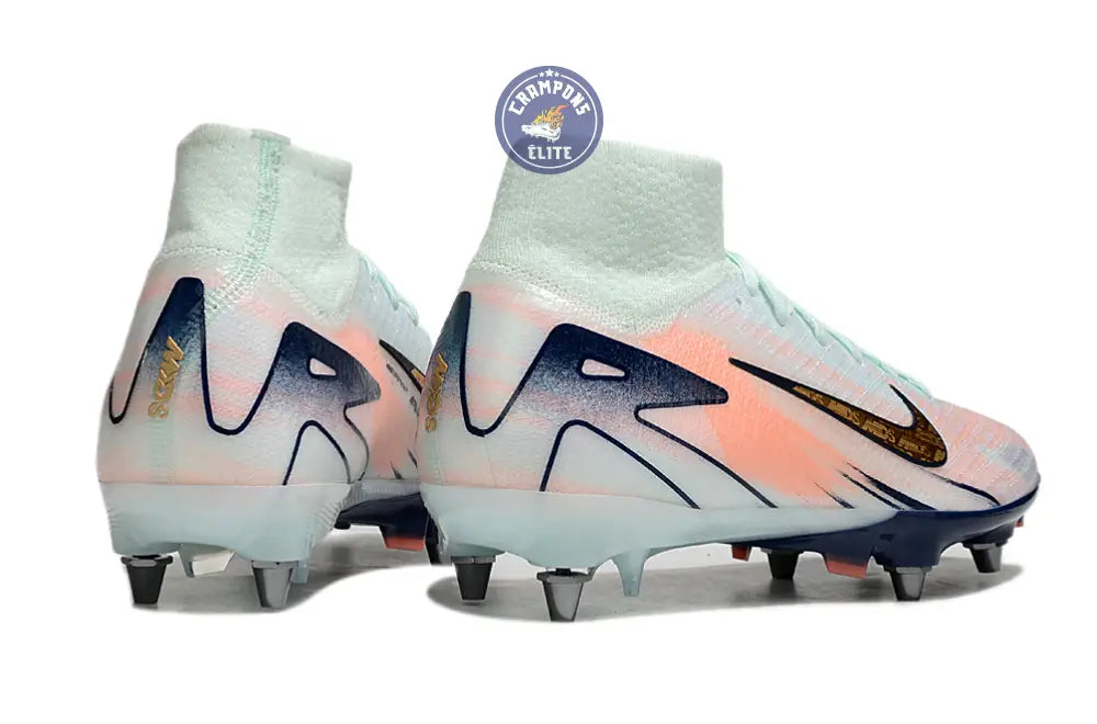 Air Zoom Mercurial Superfly 10 SG - Bleu Turquoise/Bleu Marine/Orange/Doré