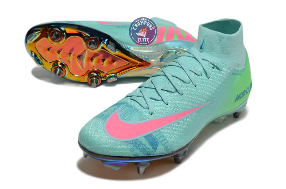 Air Zoom Mercurial Superfly 10 SG Cosmic Speed 2 - Turquoise/Noir ÉDITION LIMITÉE