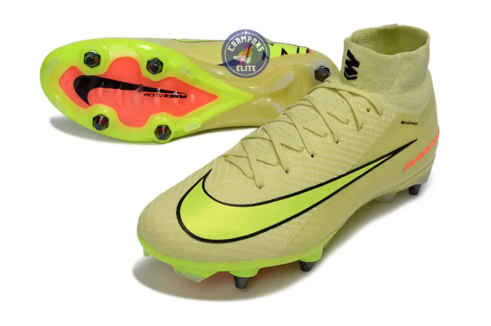Image of Nike Air Zoom Mercurial Superfly 10 SG Max Voltage - Vert/Jaune Fluo/Orange