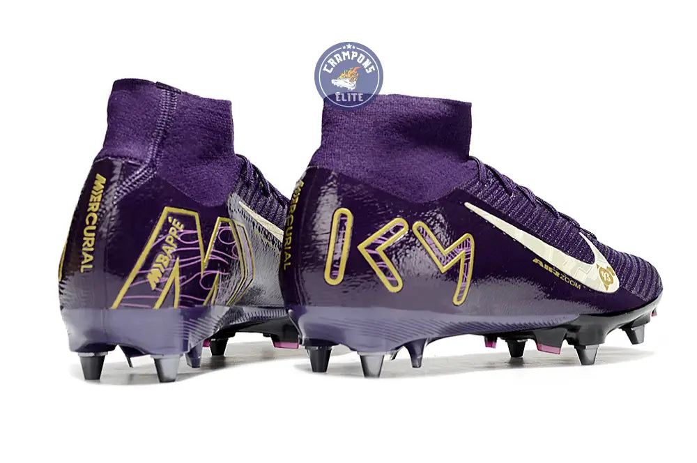 Image of Air Zoom Mercurial Superfly 10 SG Mbappé Personal Edition - Violet/Blanc