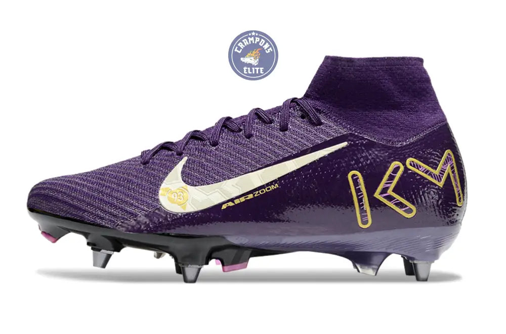 Air Zoom Mercurial Superfly 10 SG Mbappé Personal Edition - Violet/Blanc