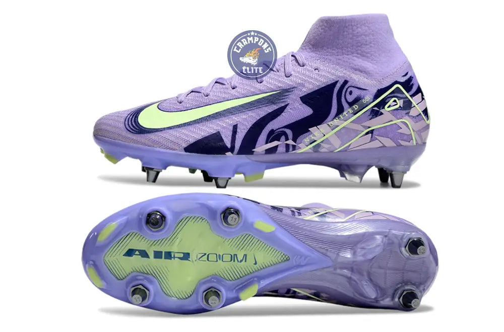 Image of Air Zoom Mercurial Superfly 10 SG United - Purple Agate/Jaune Fluo