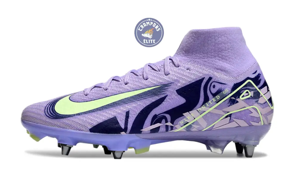 Image of Air Zoom Mercurial Superfly 10 SG United - Purple Agate/Jaune Fluo