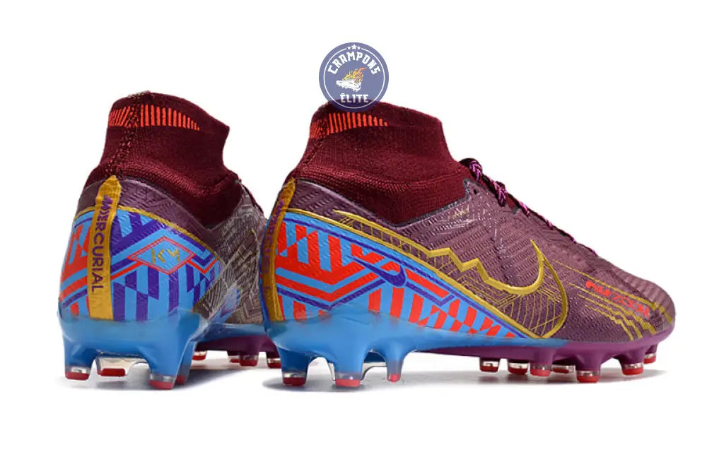 Air Zoom Mercurial Superfly 9 Academy AG Mbappé Personal Edition - Bordeaux/Doré