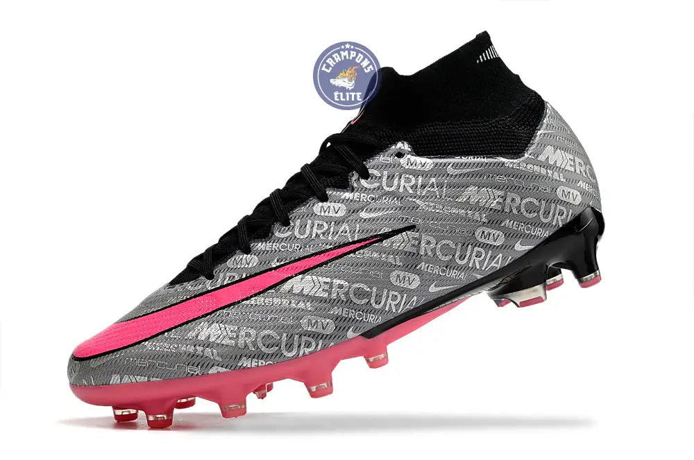 Air Zoom Mercurial Superfly 9 AG 25 - Argenté/Rose/Noir
