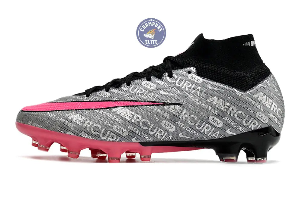 Air Zoom Mercurial Superfly 9 AG 25 - Argenté/Rose/Noir