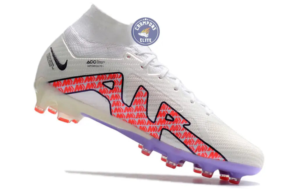 Air Zoom Mercurial Superfly 9 AG - Blanc/Rouge/Blanc ÉDITION LIMITÉE