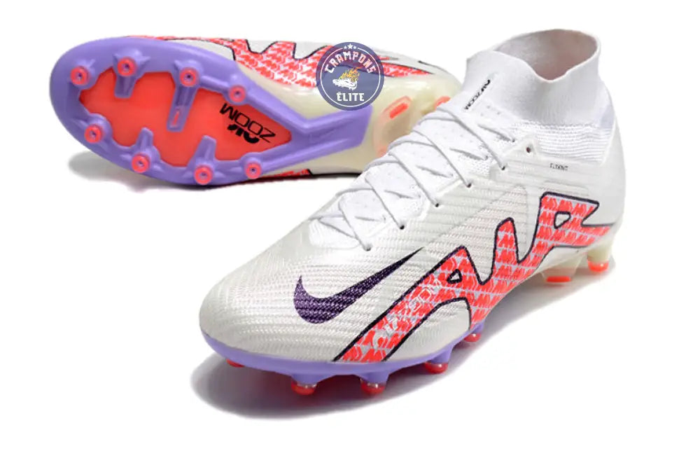 Air Zoom Mercurial Superfly 9 AG - Blanc/Rouge/Blanc ÉDITION LIMITÉE