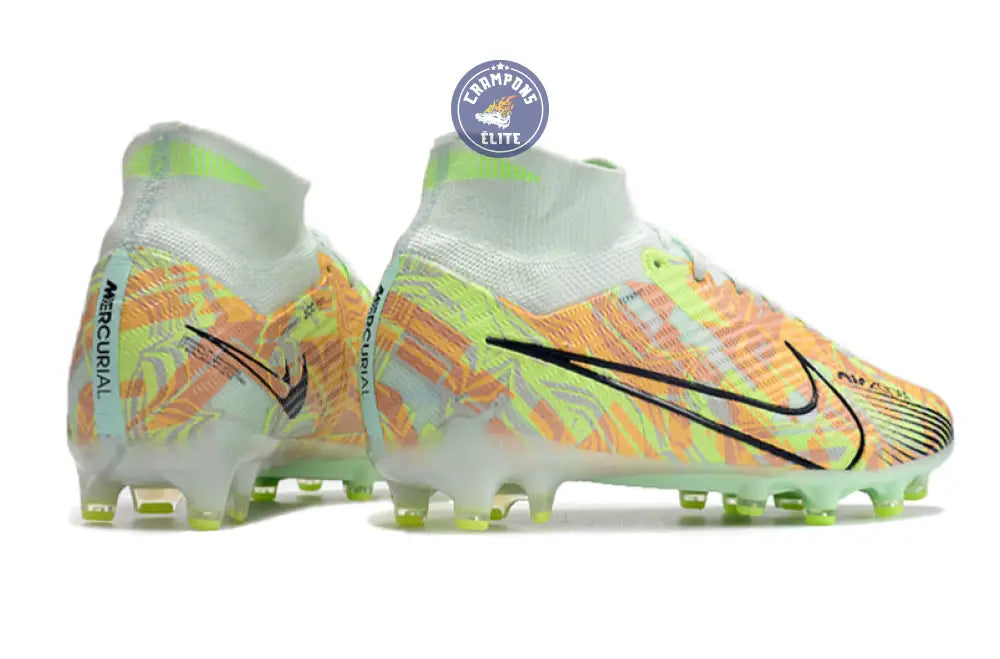 Image of Air Zoom Mercurial Superfly 9 AG Bonded - Vert/Bleu/Orange