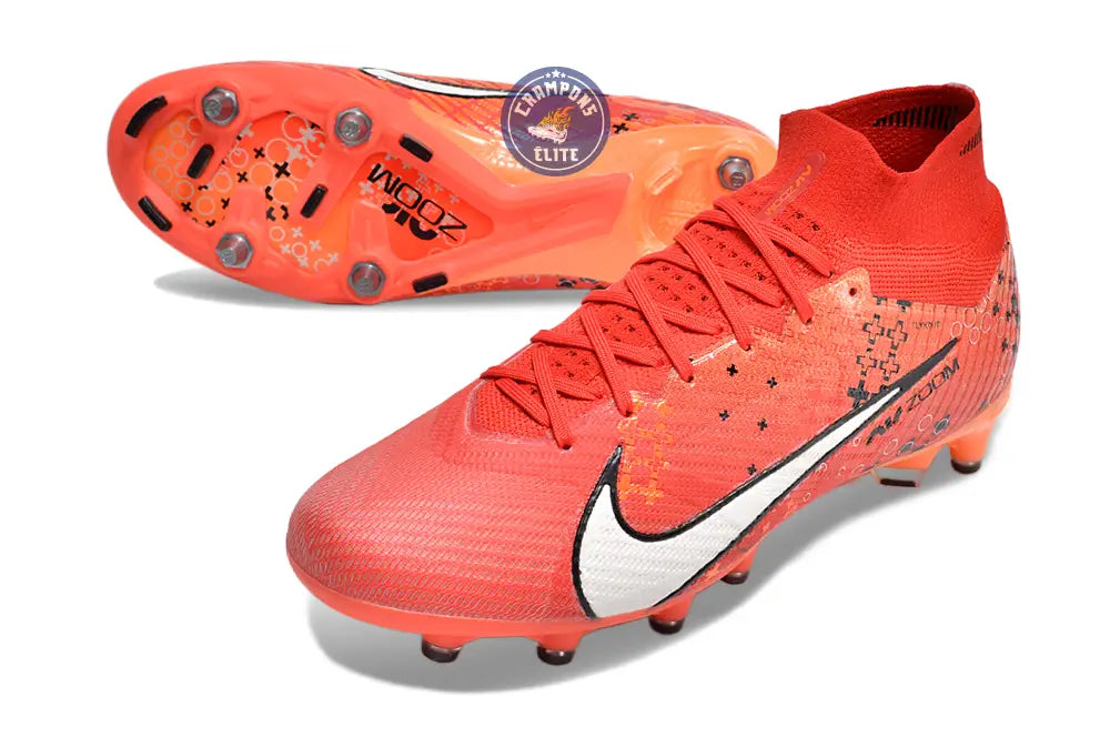 Air Zoom Mercurial Superfly 9 AG Dream Speed 7 - Rouge Cramoisi/Blanc/Bright Mandarin