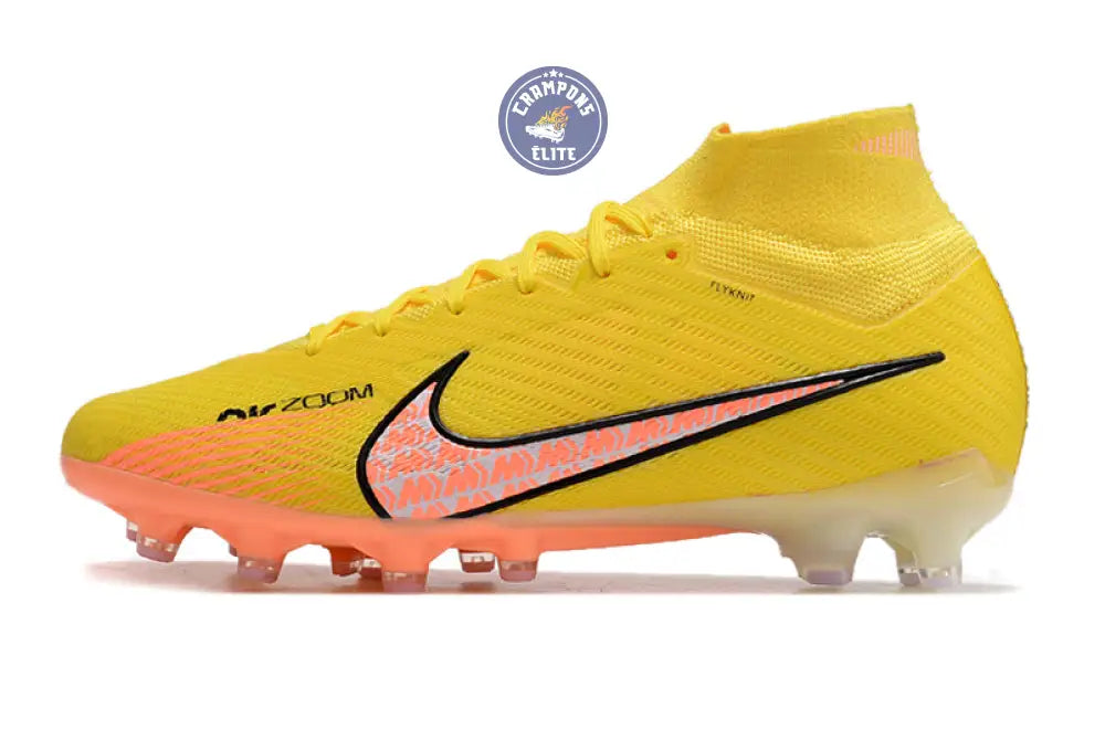 Image of Air Zoom Mercurial Superfly 9 AG Lucent - Jaune/Crépuscule/Barely Grape