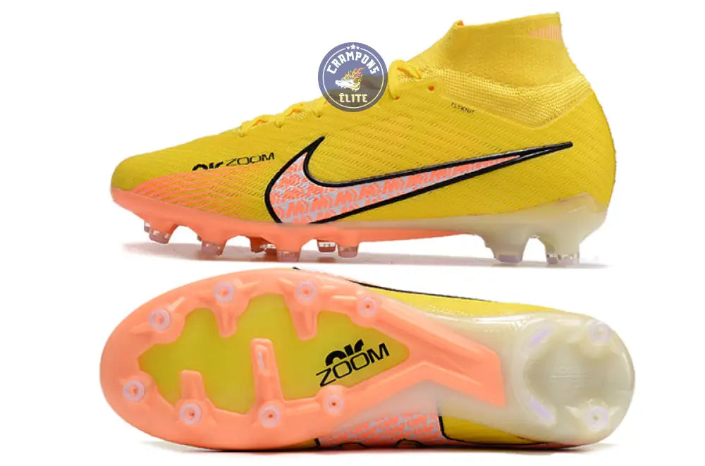 Image of Air Zoom Mercurial Superfly 9 AG Lucent - Jaune/Crépuscule/Barely Grape