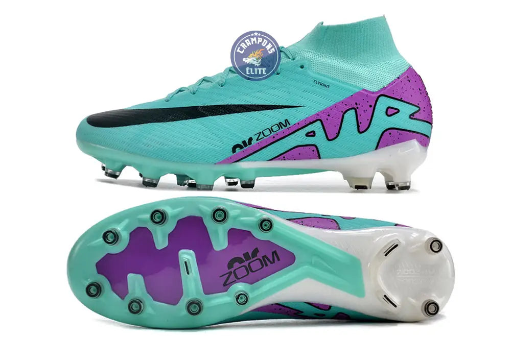 Air Zoom Mercurial Superfly 9 AG Peak Ready - Turquoise/Rose/Noir/Blanc
