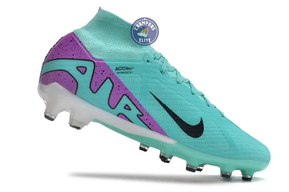 Image of Air Zoom Mercurial Superfly 9 AG Peak Ready - Turquoise/Rose/Noir/Blanc