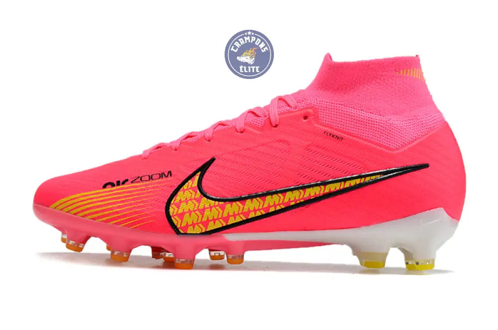 Air Zoom Mercurial Superfly 9 AG - Rose/Jaune/Blanc/Noir