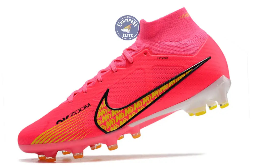 Air Zoom Mercurial Superfly 9 AG - Rose/Jaune/Blanc/Noir