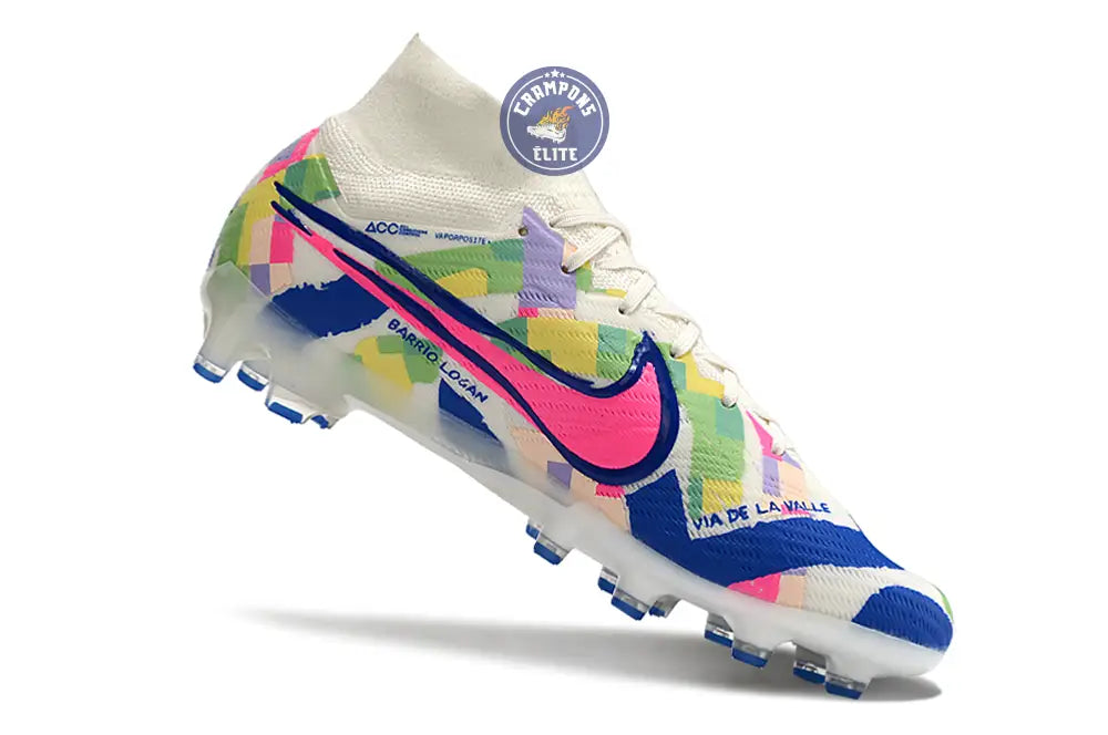 Air Zoom Mercurial Superfly 9 AG SoCal Pack - Blanc/Bleu/Rose/Jaune/Vert