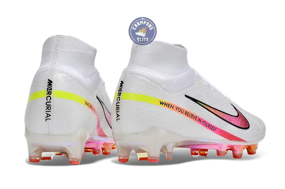 Air Zoom Mercurial Superfly 9 AG x Marcus Rashford - Blanc/Rose/Jaune/Orange