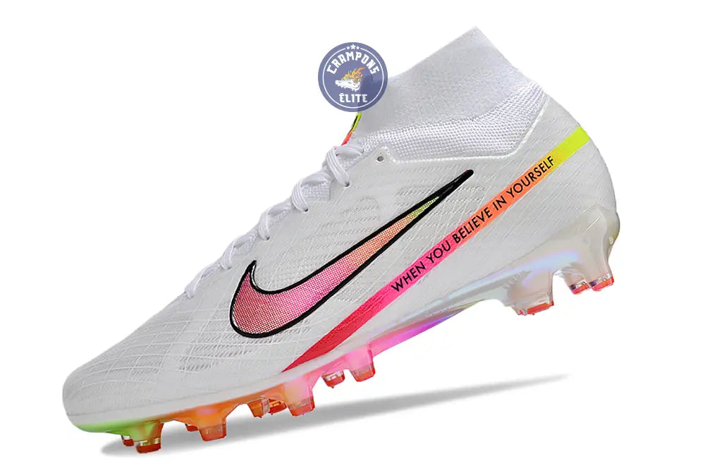 Air Zoom Mercurial Superfly 9 AG x Marcus Rashford - Blanc/Rose/Jaune/Orange