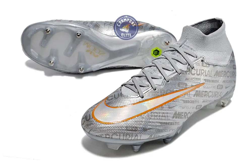 Air Zoom Mercurial Superfly 9 Anticlog SG - Argenté/Gris/Doré/Blanc