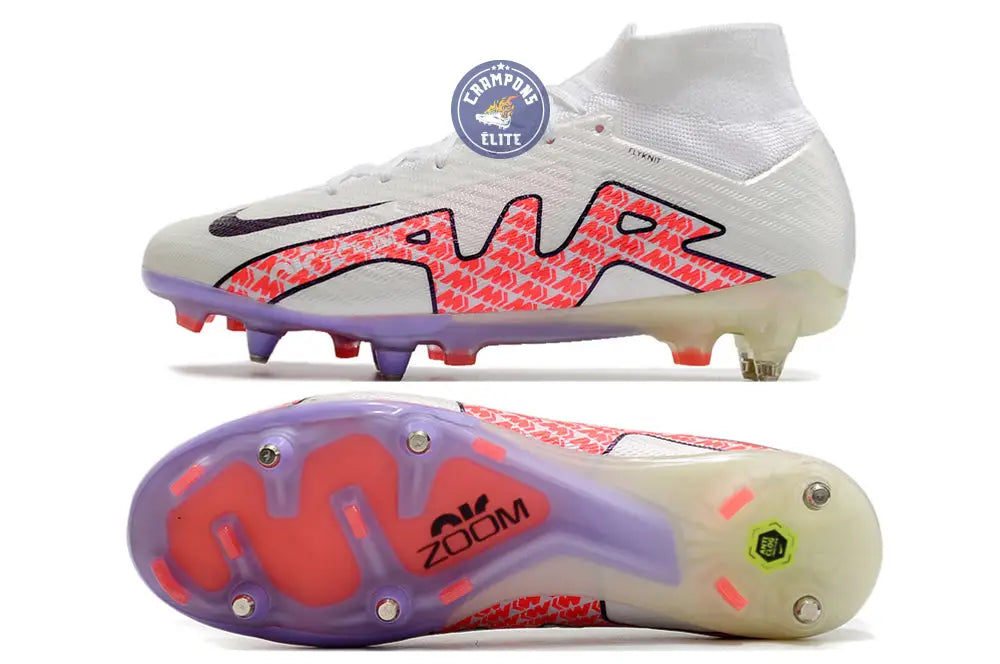 Air Zoom Mercurial Superfly 9 Anticlog SG - Blanc/Rouge/Blanc ÉDITION LIMITÉE