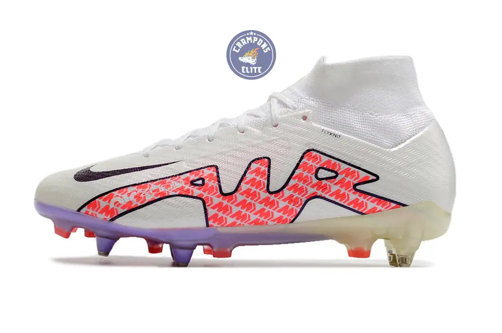 Air Zoom Mercurial Superfly 9 Anticlog SG - Blanc/Rouge/Blanc ÉDITION LIMITÉE