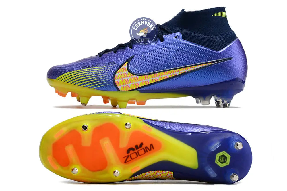 Image of Air Zoom Mercurial Superfly 9 Anticlog SG - Bleu Marine/Bleu/Jaune/Orange