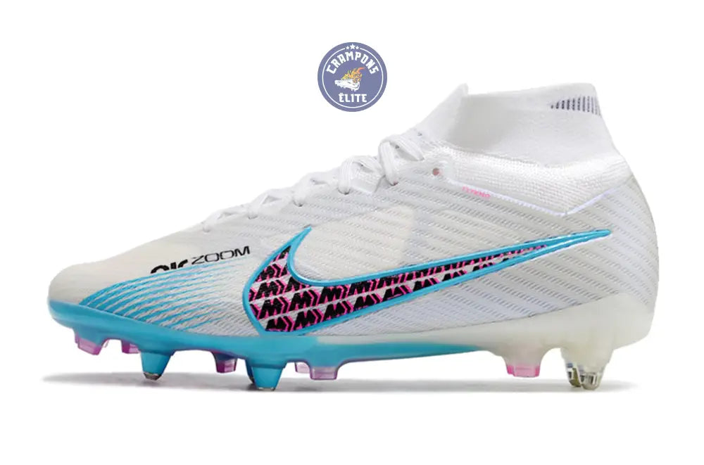 Air Zoom Mercurial Superfly 9 Anticlog SG-PRO Blast - Blanc/Bleu/Rose/Violet