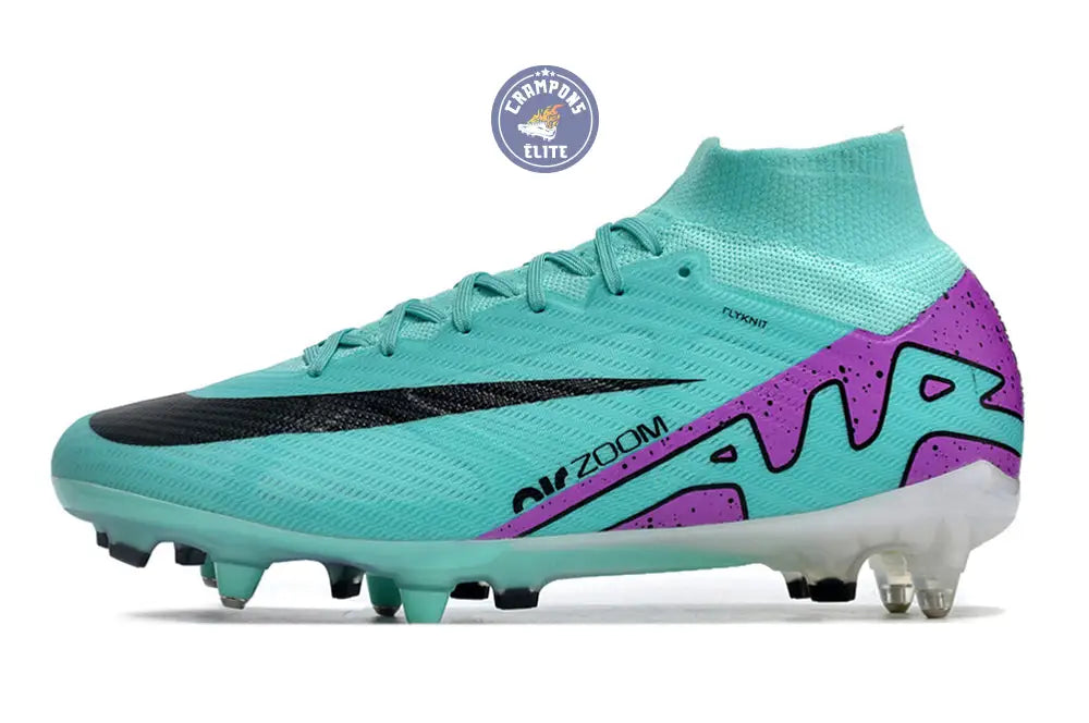 Image of Air Zoom Mercurial Superfly 9 Anticlog SG-PRO Peak Ready - Turquoise/Rose/Noir/Blanc