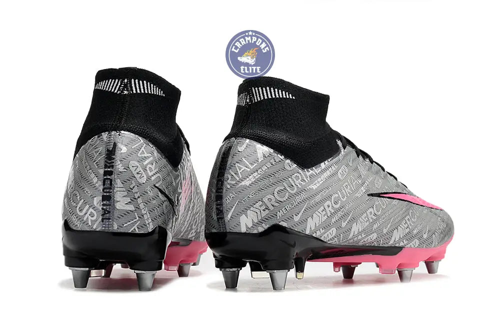 Air Zoom Mercurial Superfly 9 SG 25 - Argenté/Rose/Noir