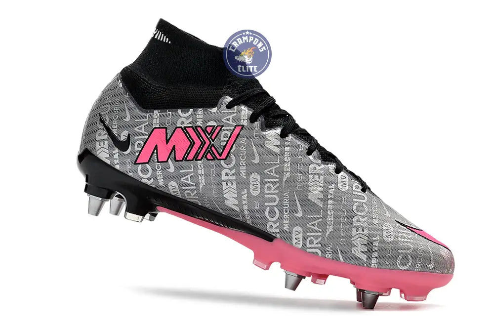 Image of Air Zoom Mercurial Superfly 9 SG 25 - Argenté/Rose/Noir