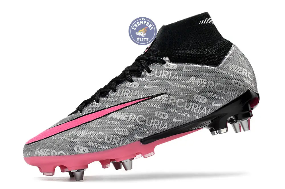 Image of Air Zoom Mercurial Superfly 9 SG 25 - Argenté/Rose/Noir