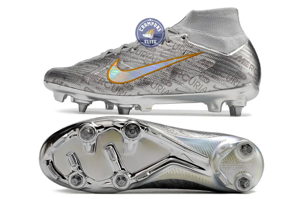 Air Zoom Mercurial Superfly 9 SG - Argenté/Gris/Doré