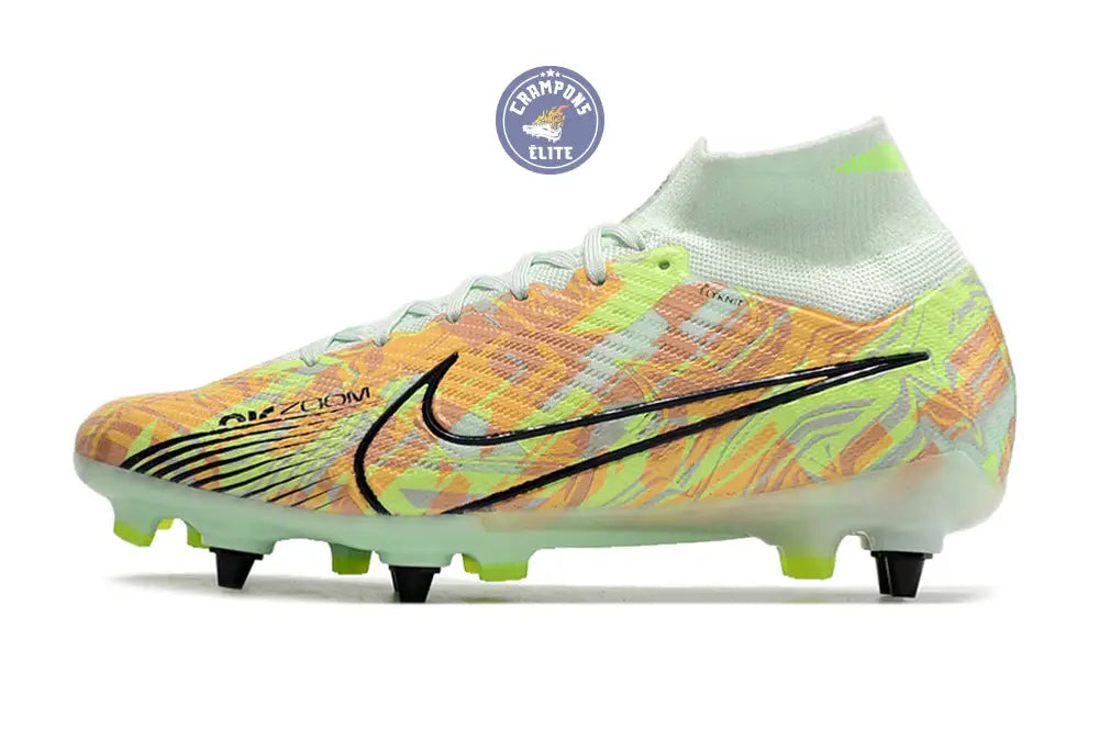 Air Zoom Mercurial Superfly 9 SG Bonded - Vert/Bleu/Orange