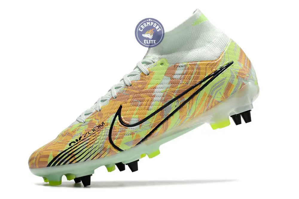 Air Zoom Mercurial Superfly 9 SG Bonded - Vert/Bleu/Orange