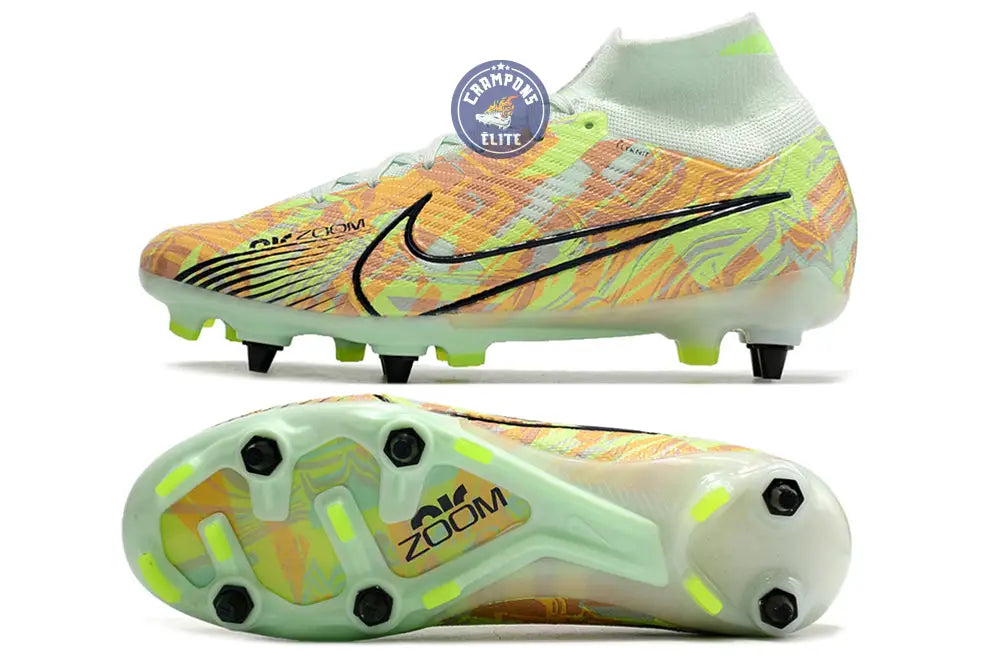 Air Zoom Mercurial Superfly 9 SG Bonded - Vert/Bleu/Orange