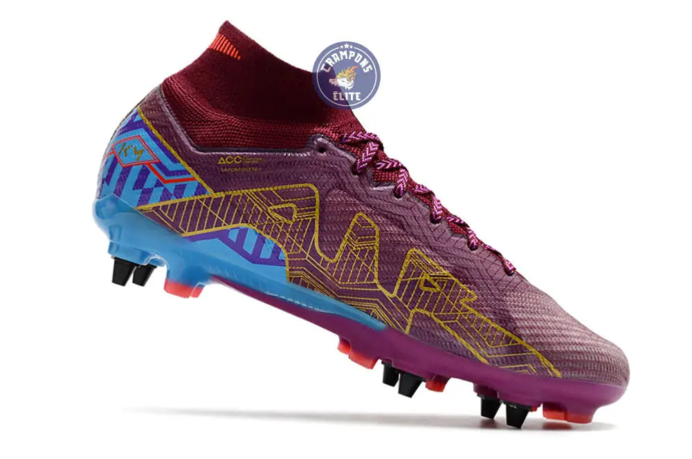 Air Zoom Mercurial Superfly 9 SG Mbappé Personal Edition - Bordeaux/Doré
