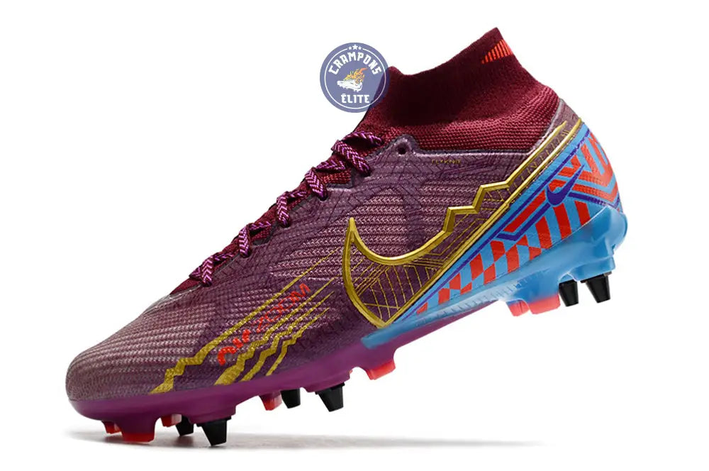 Air Zoom Mercurial Superfly 9 SG Mbappé Personal Edition - Bordeaux/Doré