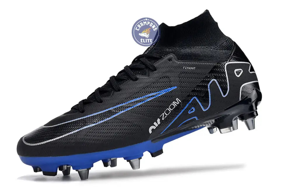 Image of Air Zoom Mercurial Superfly 9 SG-PRO Shadow - Noir/Chrome/Bleu