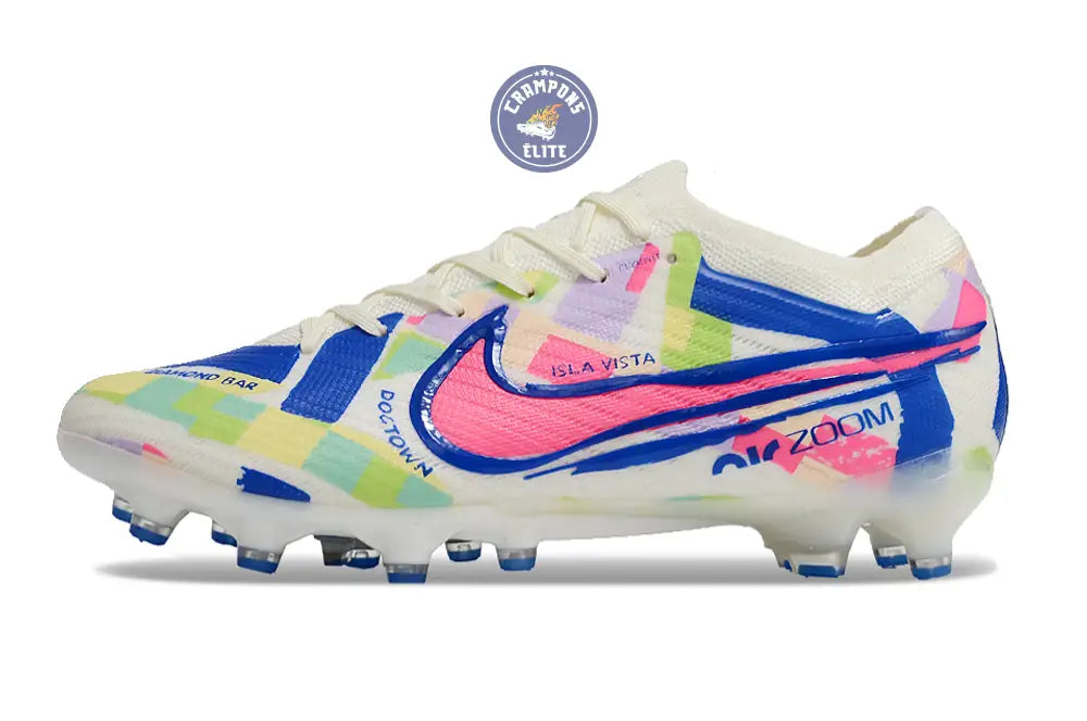 Image of Air Zoom Mercurial Vapor 15 AG - Blanc/Jaune/Bleu/Vert/Rose