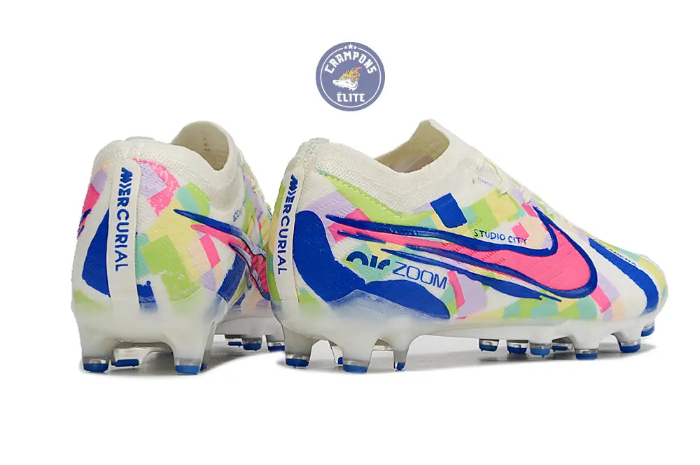 Image of Air Zoom Mercurial Vapor 15 AG - Blanc/Jaune/Bleu/Vert/Rose