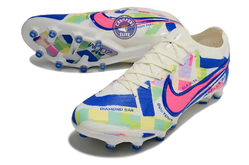 Image of Air Zoom Mercurial Vapor 15 AG - Blanc/Jaune/Bleu/Vert/Rose