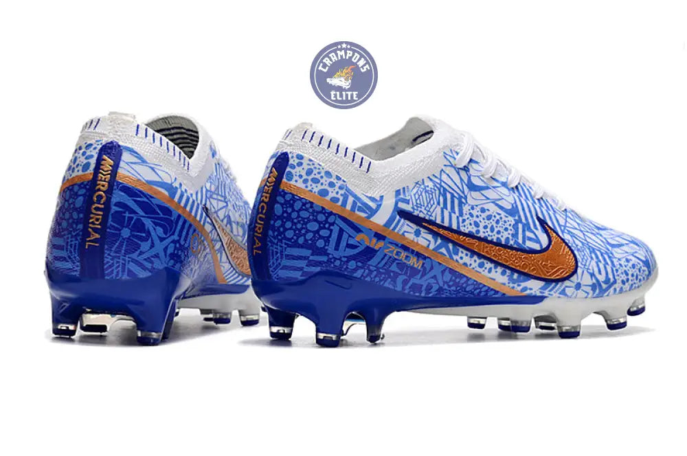 Air Zoom Mercurial Vapor 15 AG-PRO CR7 Personal Edition - Blanc/Cuivré/Bleu