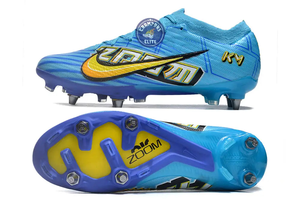 Air Zoom Mercurial Vapor 15 SG Mbappé Personal Edition - Bleu/Blanc