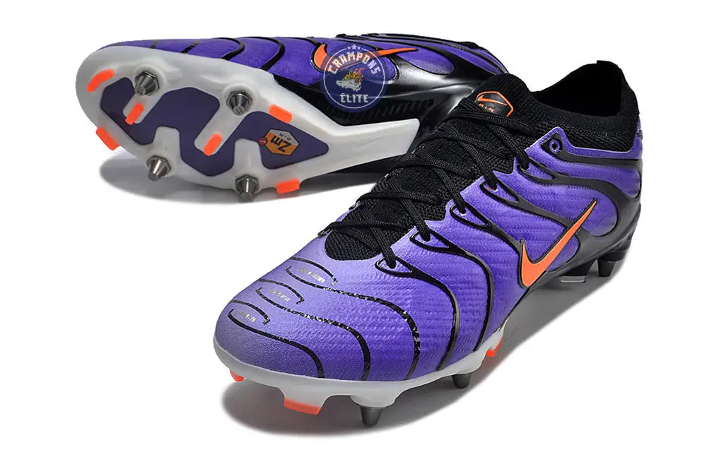Image of Air Zoom Mercurial Vapor 15 X Air Max Plus Pro Anticlog SG - Voltage Purple/Orange